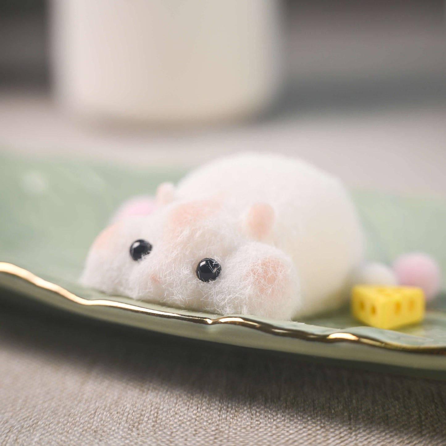 Prone hamster stress relief toy